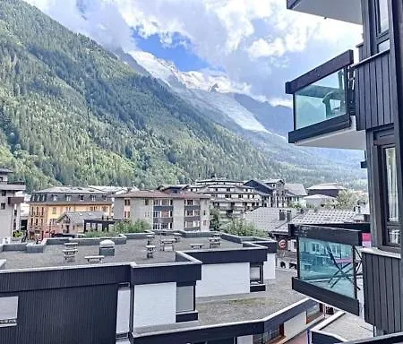 公寓 Dent Du Caiman, Hyper Centre, Parking, Vue Mont Blanc 霞慕尼