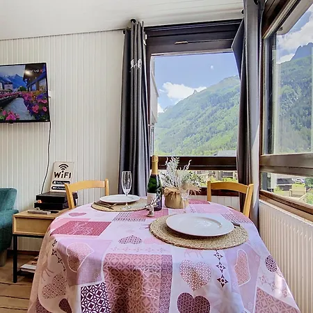 公寓 Dent Du Caiman, Hyper Centre, Parking, Vue Mont Blanc 霞慕尼